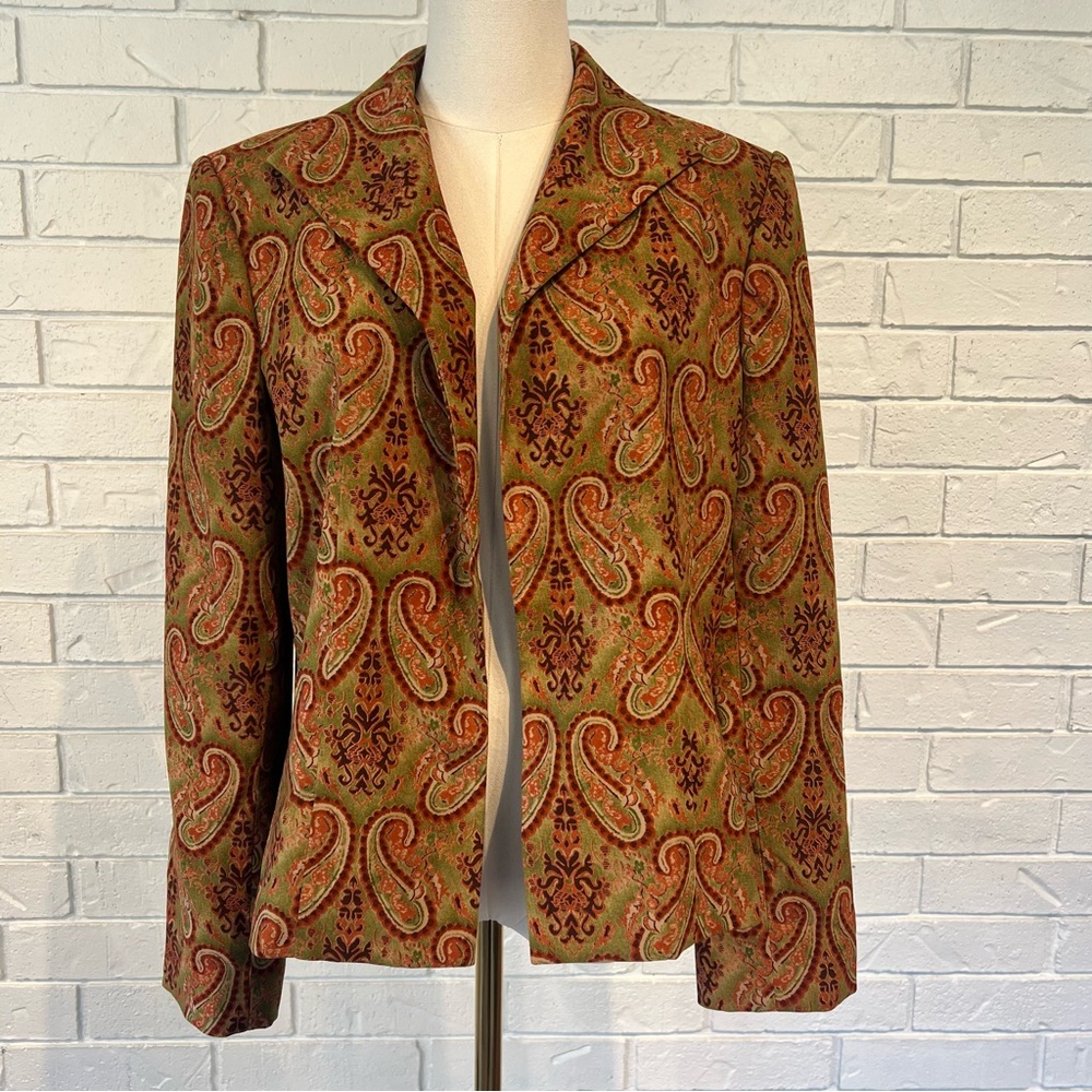 Vintage Y2K Harve Benard Paisley Blazer Women’s 12